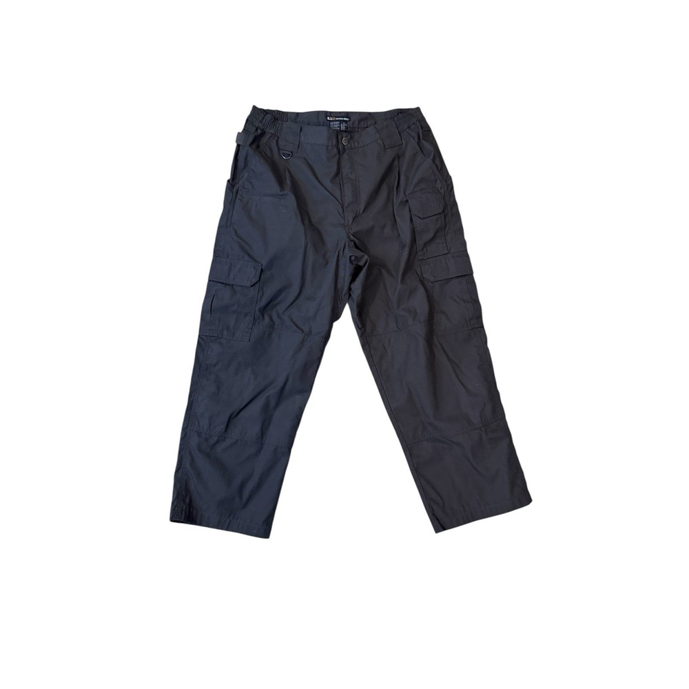 5.11 Tactical Rip Stop Cargo Pants Mens 36x26.5 Straight Black Utility Military